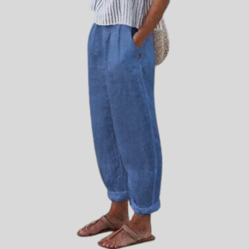 Carmen High Waisted Straight Leg Trousers