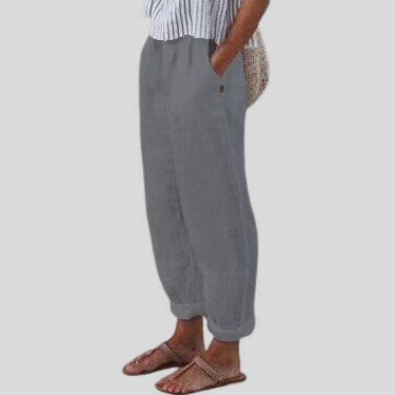Carmen High Waisted Straight Leg Trousers