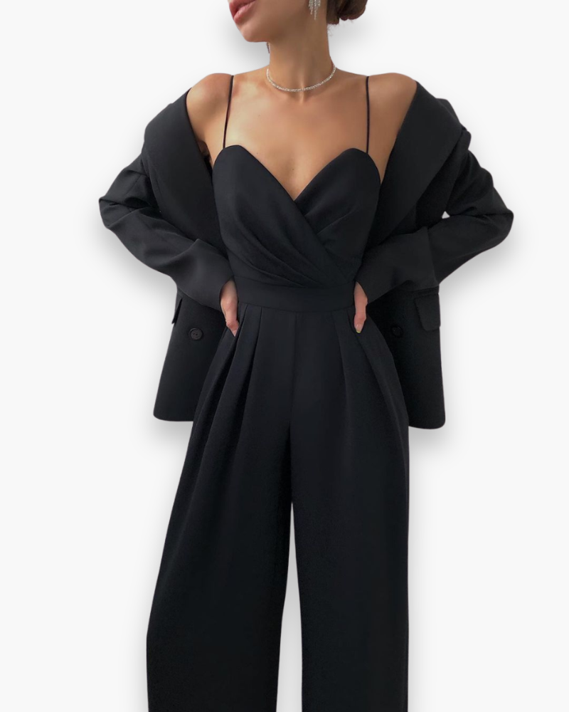 Stella Strapless Occasion Wide-Leg Jumpsuit