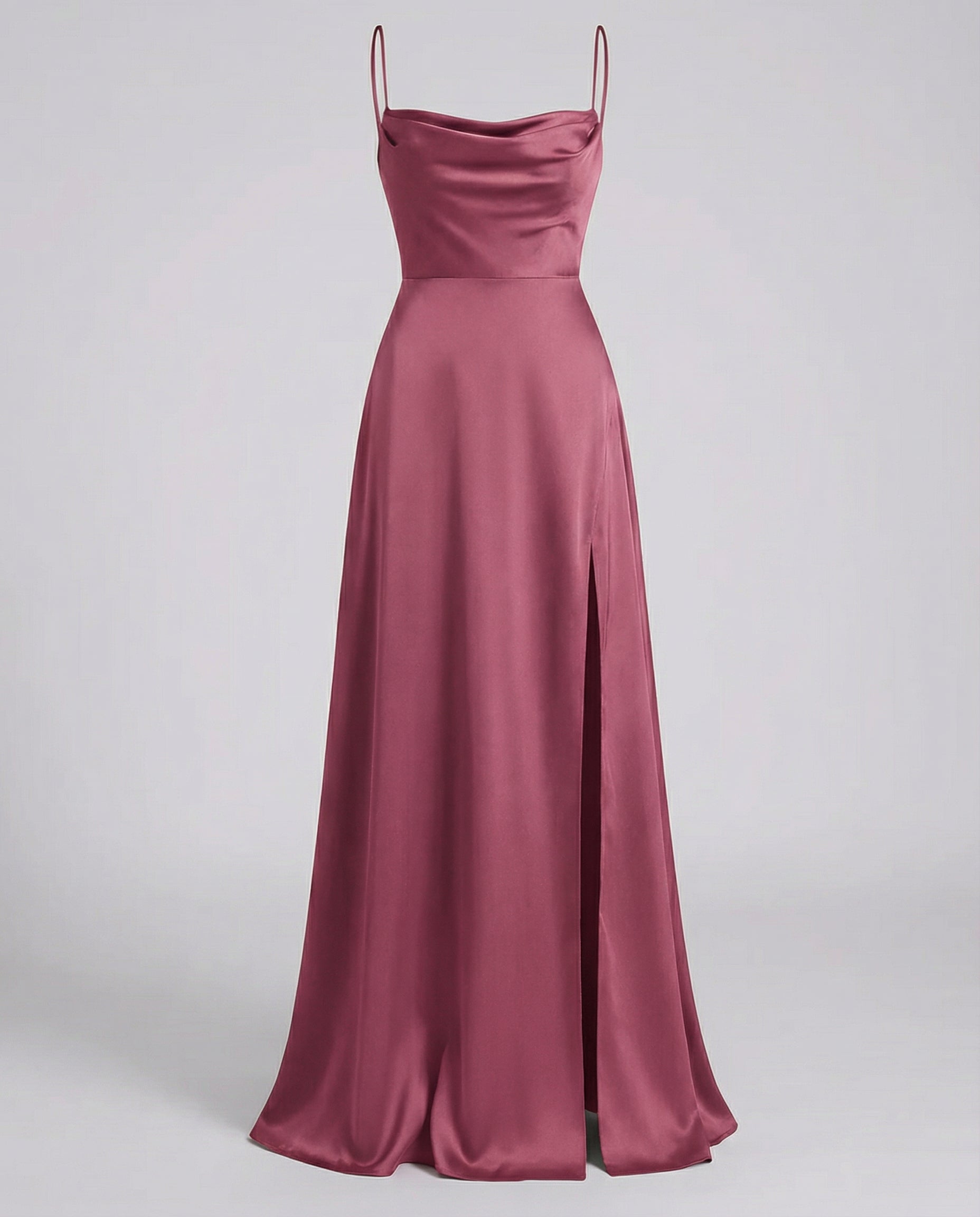 Heulwen Cowl Neck Satin Maxi Dress