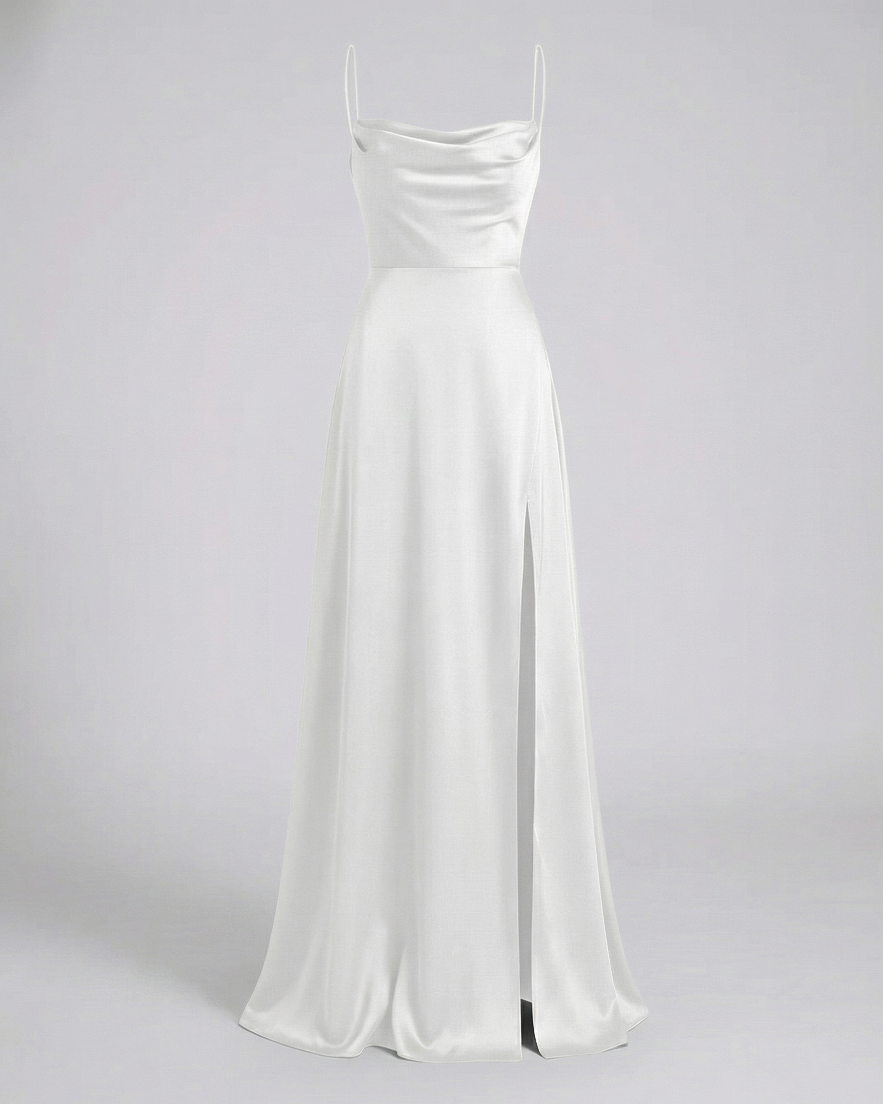 Heulwen Cowl Neck Satin Maxi Dress