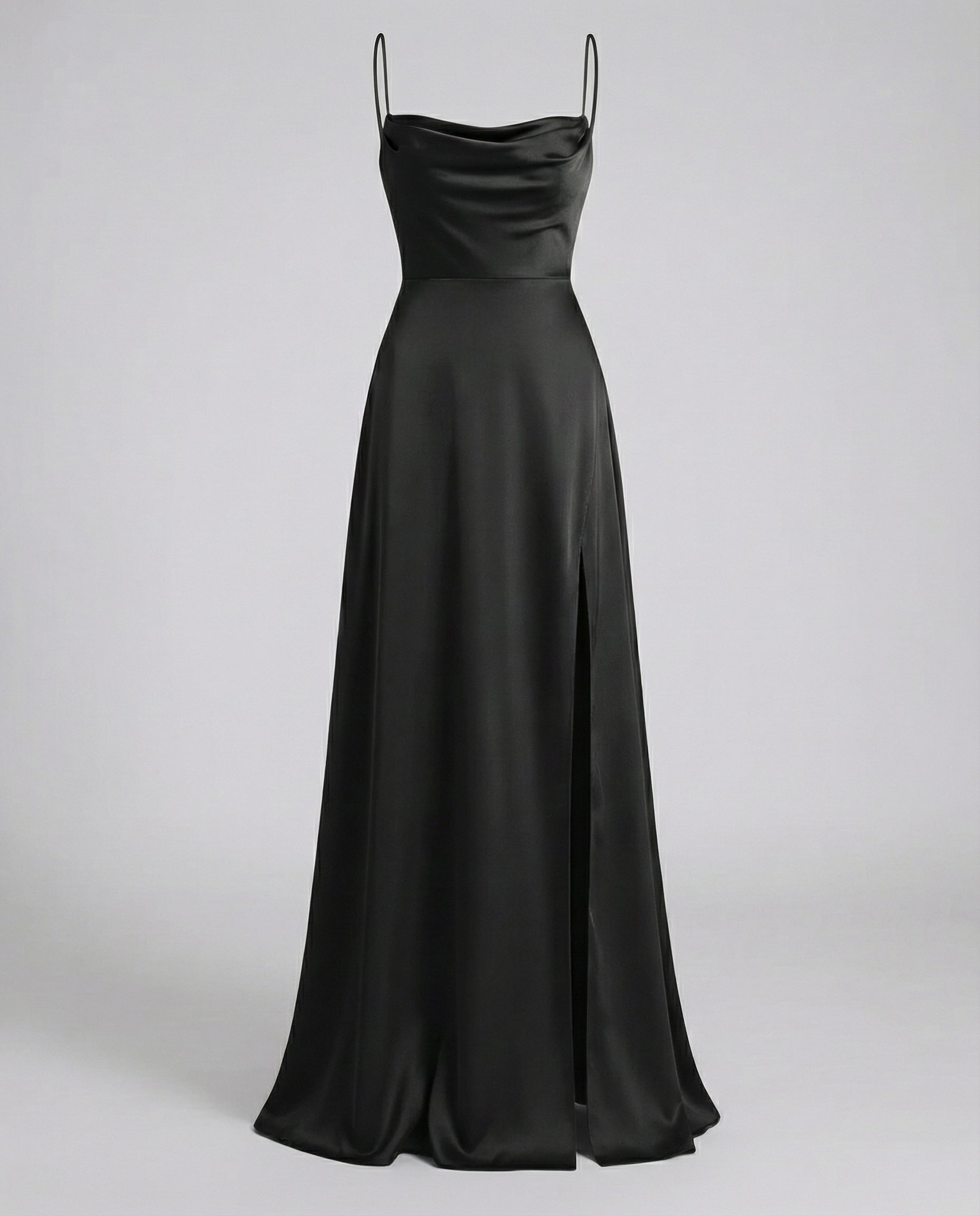 Heulwen Cowl Neck Satin Maxi Dress