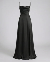 Heulwen Cowl Neck Satin Maxi Dress