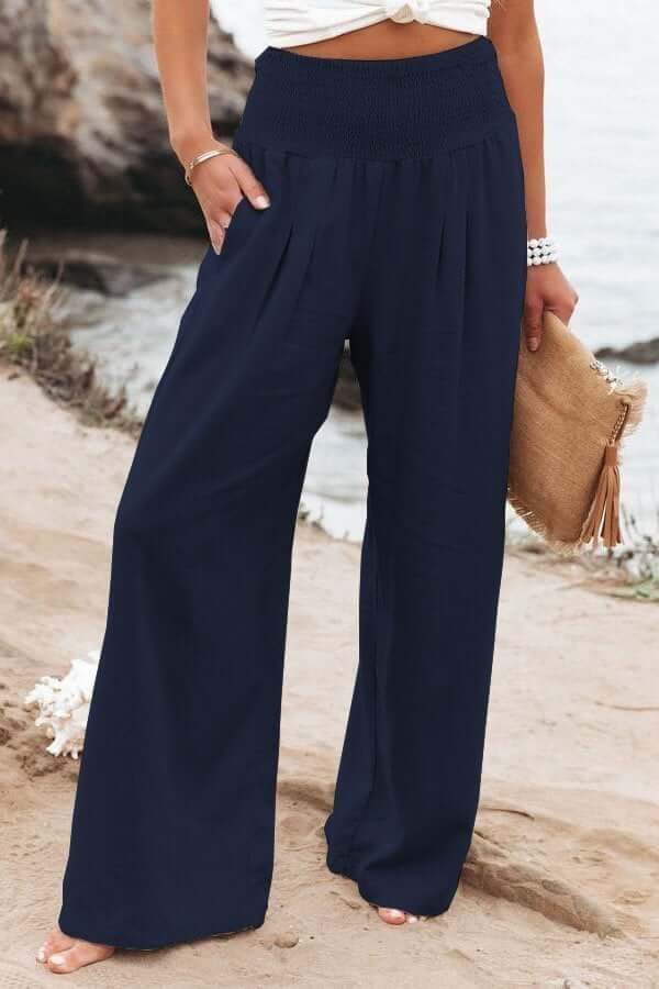 Bodil Wide Leg Cotton Pants