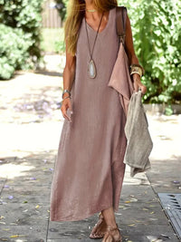 Nyssa Linen Sleeveless Maxi Dress