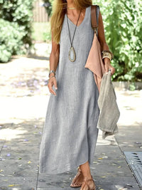 Nyssa Linen Sleeveless Maxi Dress