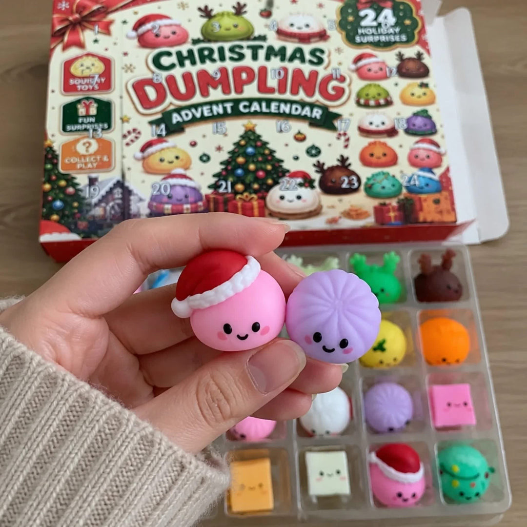 Dumpling Advent Calendar 2026 with 24 Festive Dumpling Surprises Xmas Countdown for Kids