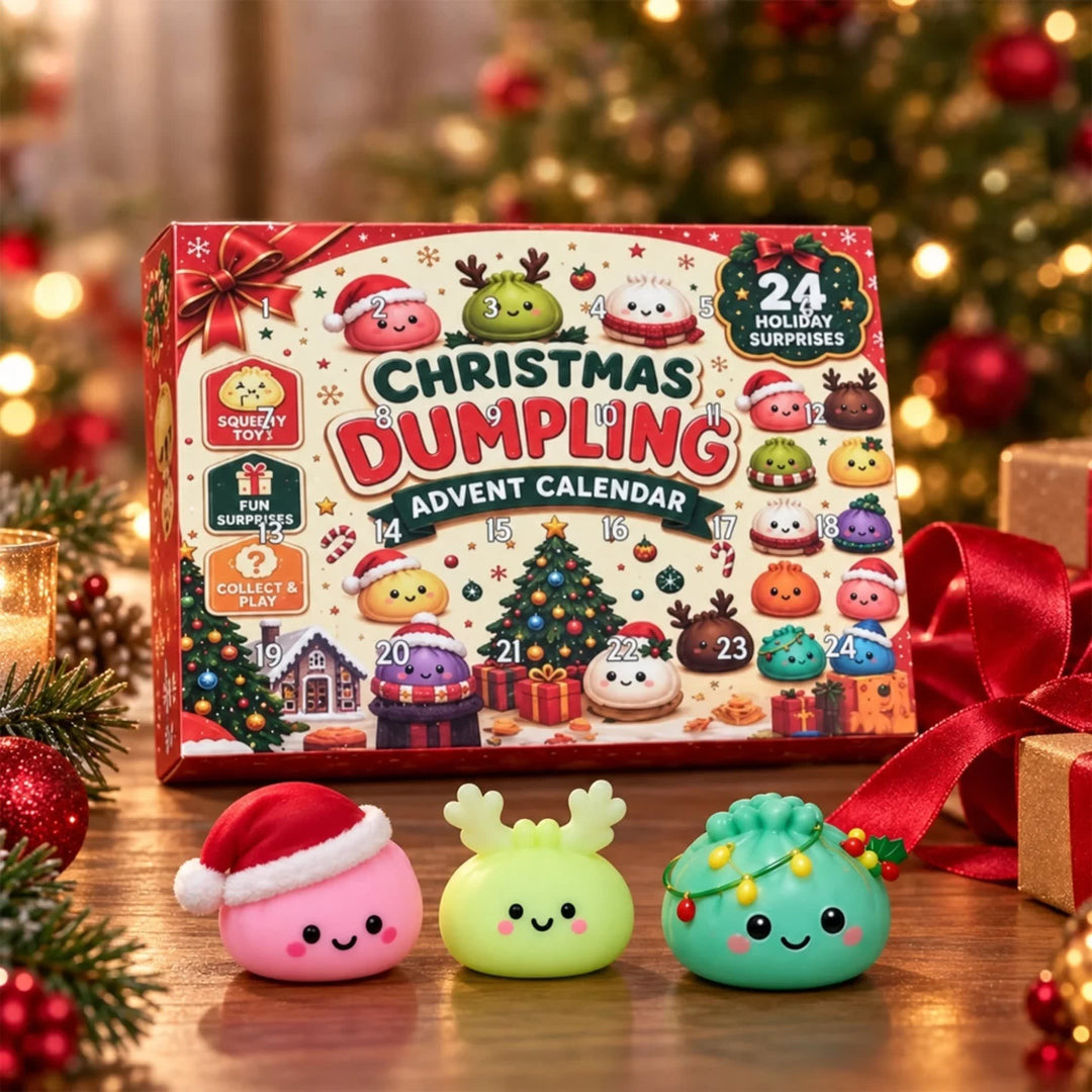 Dumpling Advent Calendar 2026 with 24 Festive Dumpling Surprises Xmas Countdown for Kids