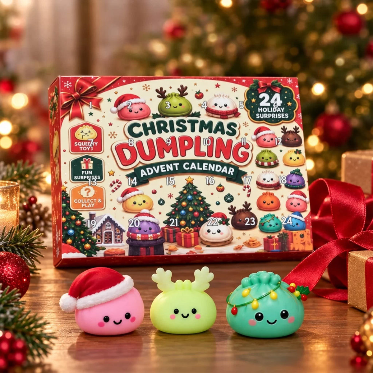 Dumpling Advent Calendar 2026 with 24 Festive Dumpling Surprises Xmas Countdown for Kids_6