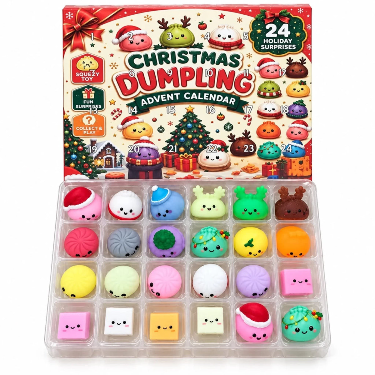 Dumpling Advent Calendar 2026 with 24 Festive Dumpling Surprises Xmas Countdown for Kids_7