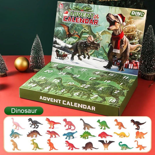 Dinosaur Advent Calendar 2026 with 24 Realistic Dino Figures Xmas Countdown for Kids_1