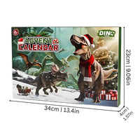 Dinosaur Advent Calendar 2026 with 24 Realistic Dino Figures Xmas Countdown for Kids