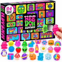 Squishy Advent Calendar 2026 with 24 Collectible Squishy Toys Xmas Countdown for Kids