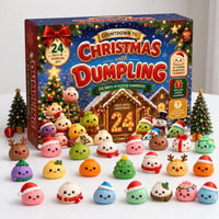 Squishy Dumpling Advent Calendar 2026 with 24 Soft Christmas Figures Xmas Countdown for Kids