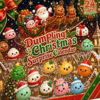 Squishy Dumpling Advent Calendar 2026 with 24 Soft Christmas Figures Xmas Countdown for Kids