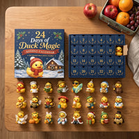 Non Chocolate Duck Advent Calendar 2026 with 24 Numbered Drawers Xmas Countdown for Kids