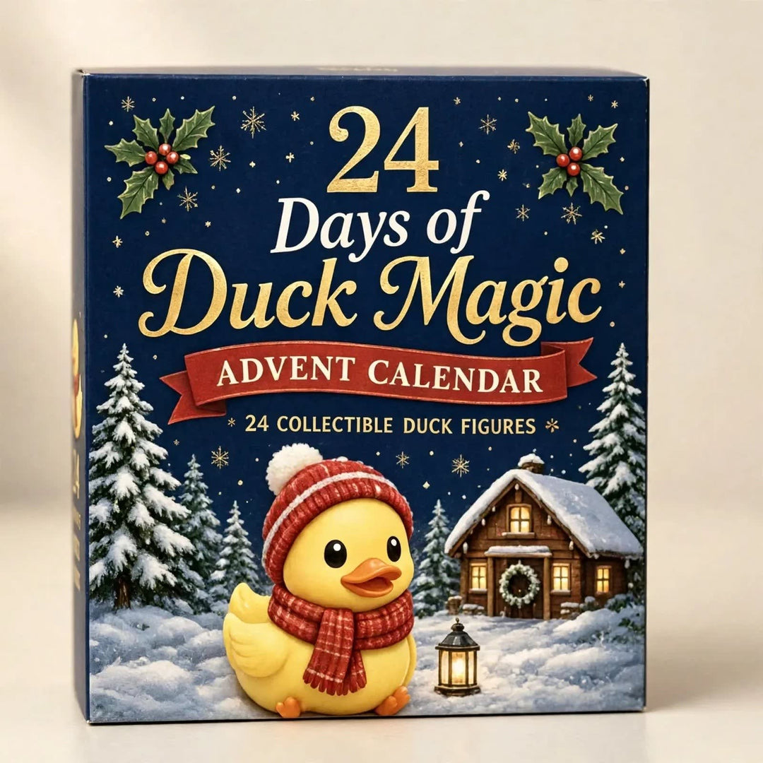 Non Chocolate Duck Advent Calendar 2026 with 24 Numbered Drawers Xmas Countdown for Kids