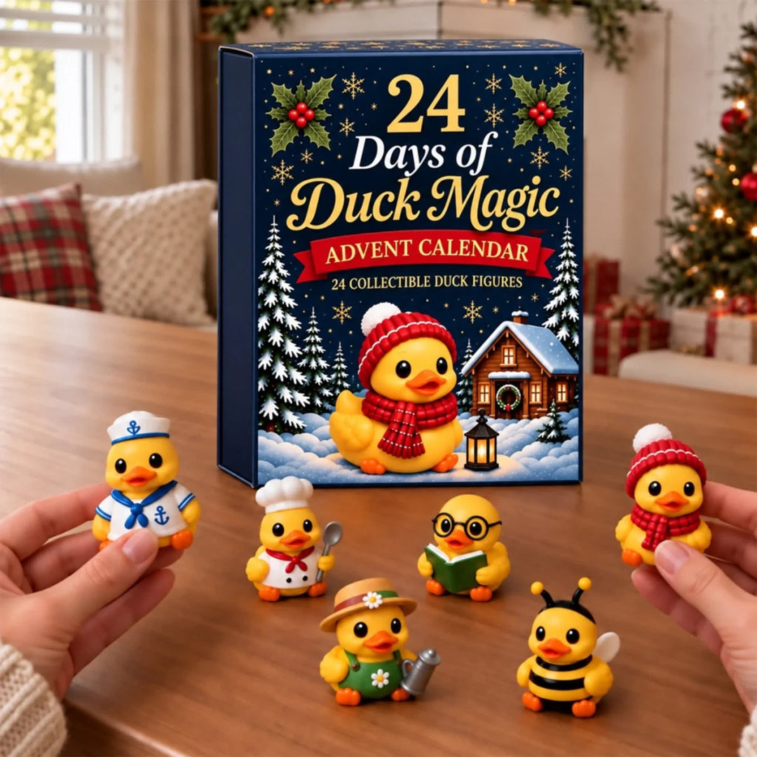 Duck Advent Calendar 2026 with 24 Costumed Duck Figures Xmas Countdown