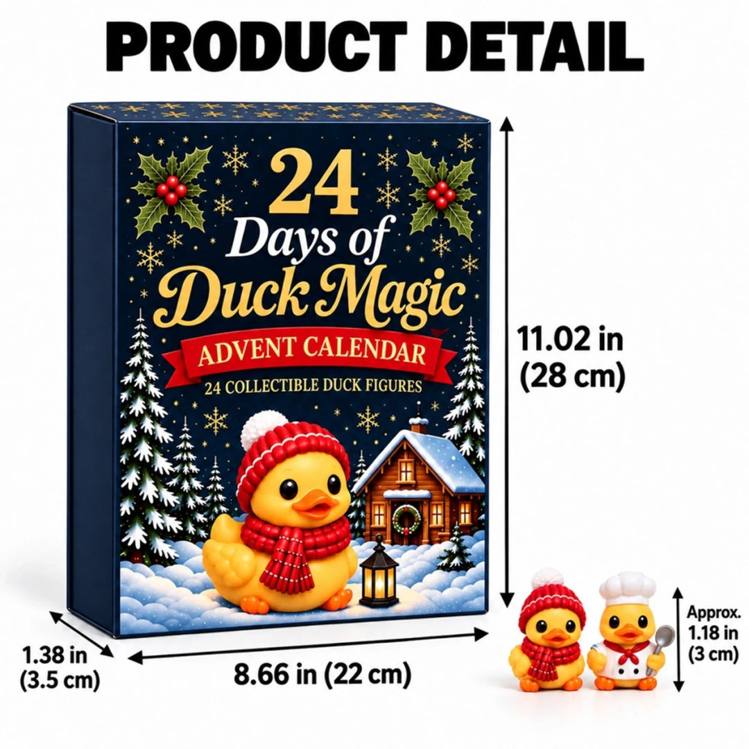 Duck Advent Calendar 2026 with 24 Costumed Duck Figures Xmas Countdown