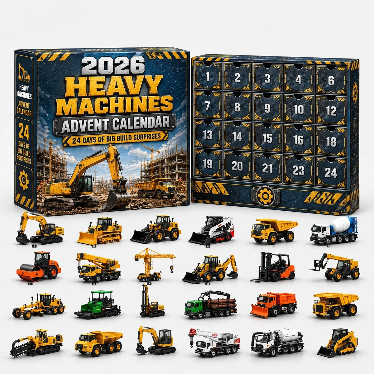 Car Advent Calendar 2026 with 24 Diecast Model Vehicles Xmas Countdown Gift for Car Lovers_10