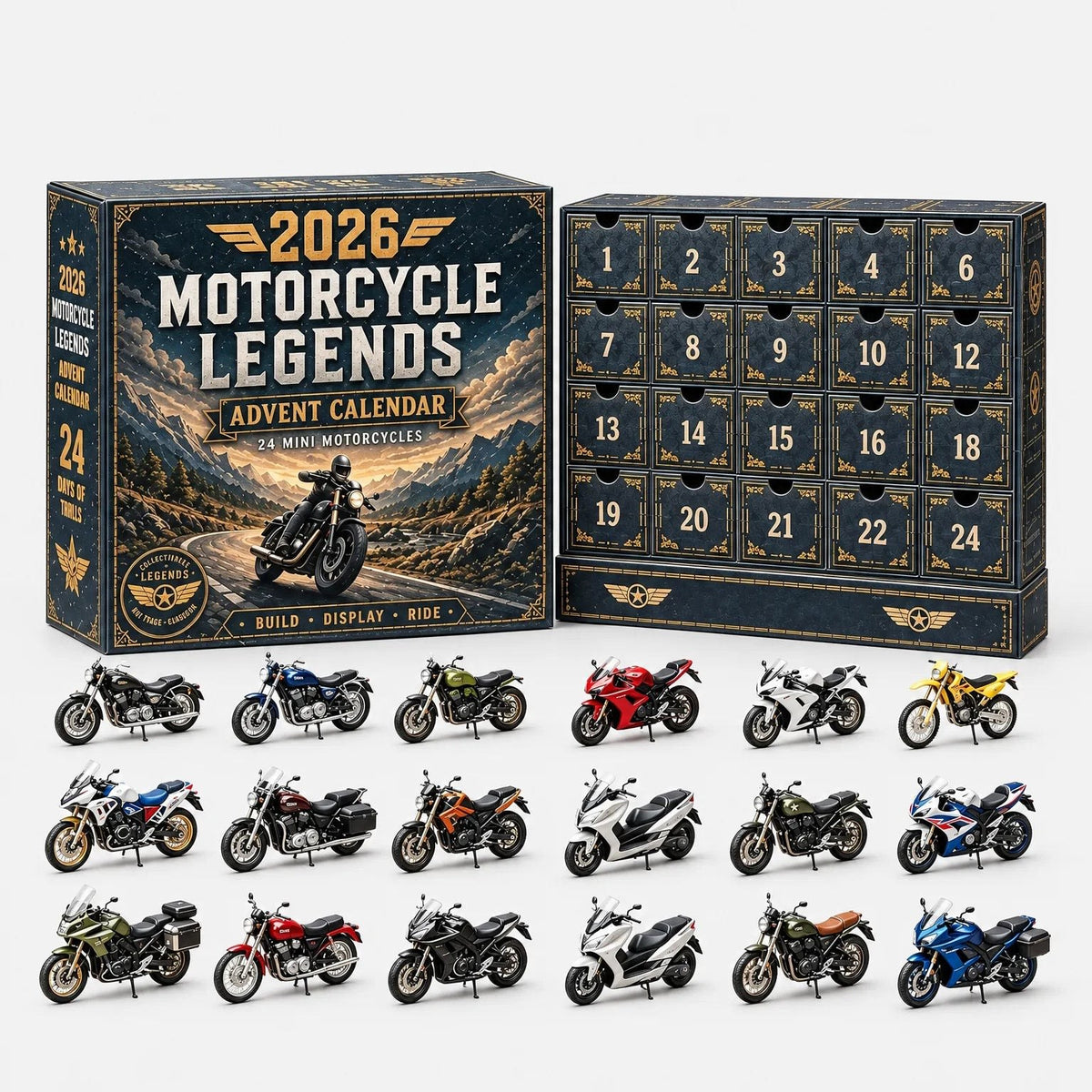 Car Advent Calendar 2026 with 24 Diecast Model Vehicles Xmas Countdown Gift for Car Lovers_2