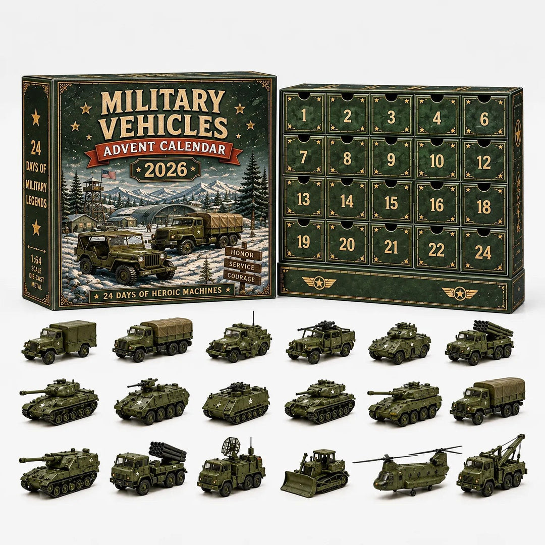 Car Advent Calendar 2026 with 24 Diecast Model Vehicles Xmas Countdown Gift for Car Lovers