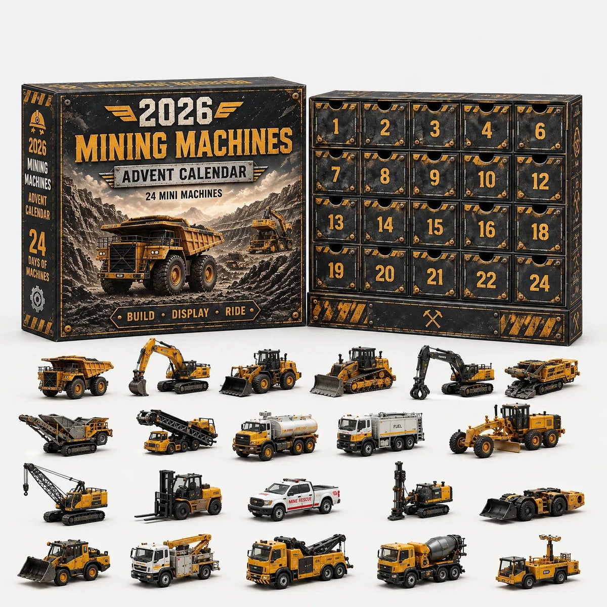 Car Advent Calendar 2026 with 24 Diecast Model Vehicles Xmas Countdown Gift for Car Lovers_8