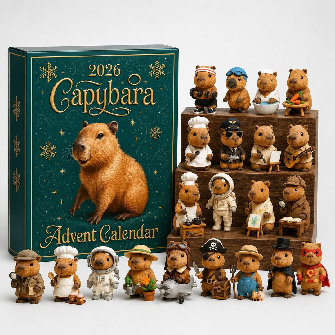Capybara Advent Calendar 2026 with 24 Surprise Figures Xmas Countdown