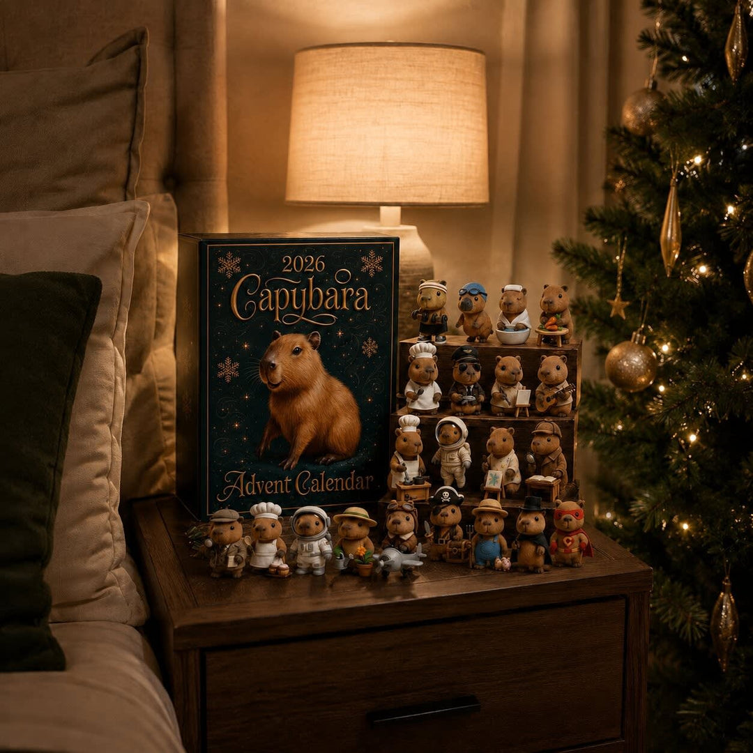 Capybara Advent Calendar 2026 with 24 Surprise Figures Xmas Countdown