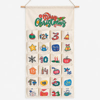 Hanging Advent Calendar 2026 with 24 Fillable Fabric Pockets Xmas Countdown Reusable