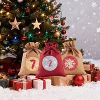 Reusable Advent Calendar 2026 with 24 Numbered Bags and Hanging Cord Xmas Countdown