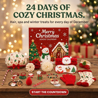 Hair Accessories Advent Calendar 2026 with 24 Spa and Winter Gifts Xmas Countdown Gift for Her