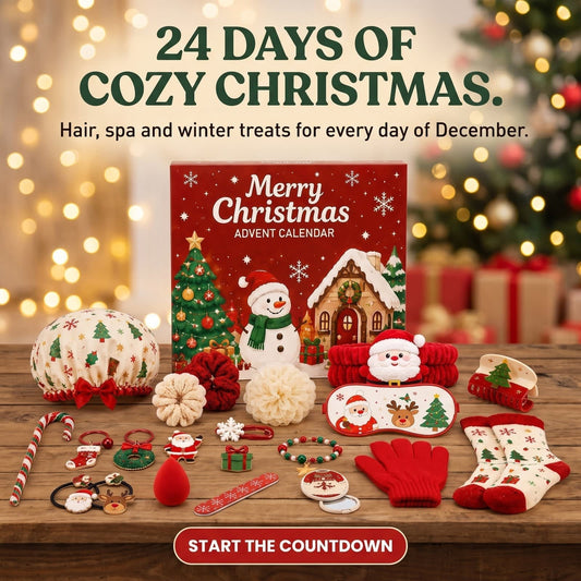 Hair Accessories Advent Calendar 2026 with 24 Spa and Winter Gifts Xmas Countdown Gift for Her_1