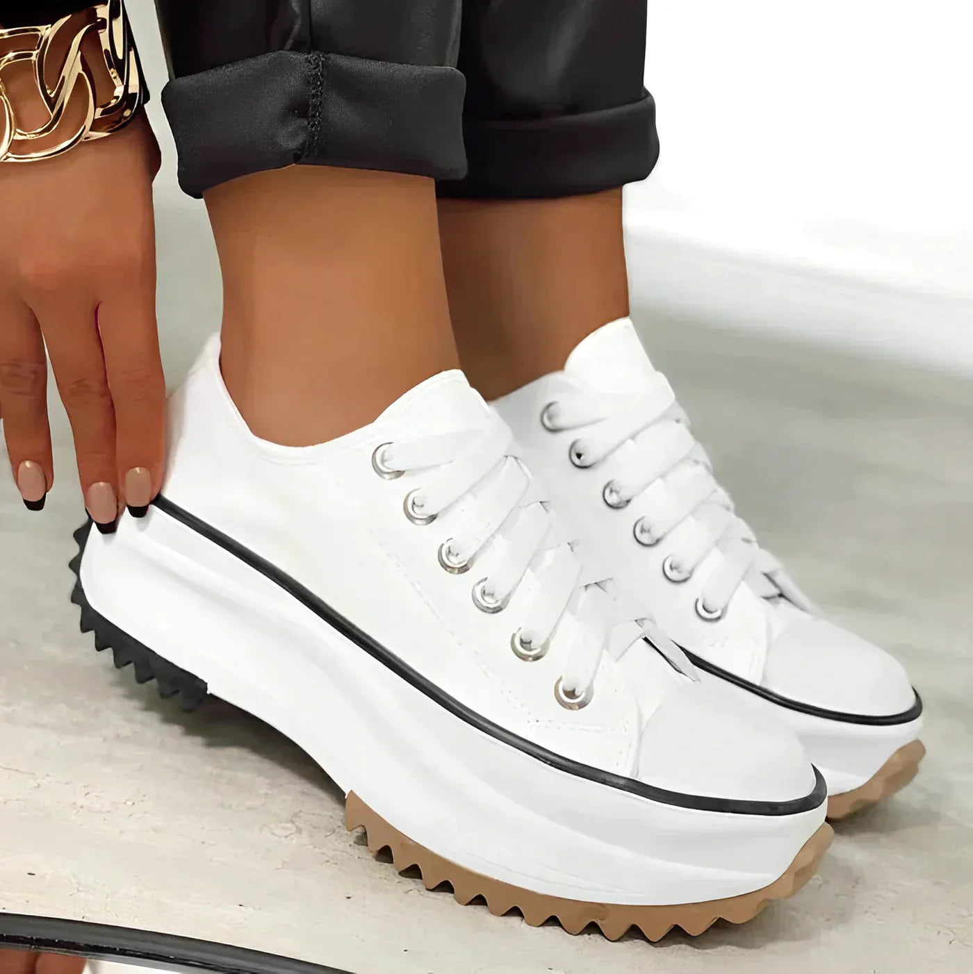 Ilaria Lace Up Platform Sneakers_9