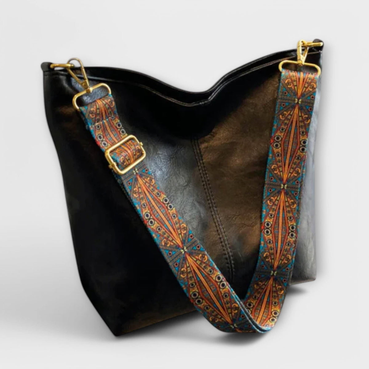 Charlene Vintage Hobo Shoulder Bag with Woven Strap