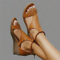 Emilia T-Bar Wedge Orthopedic Sandals