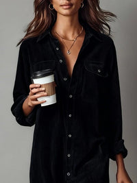 Lottie Button-Down Midi Shirt Dress
