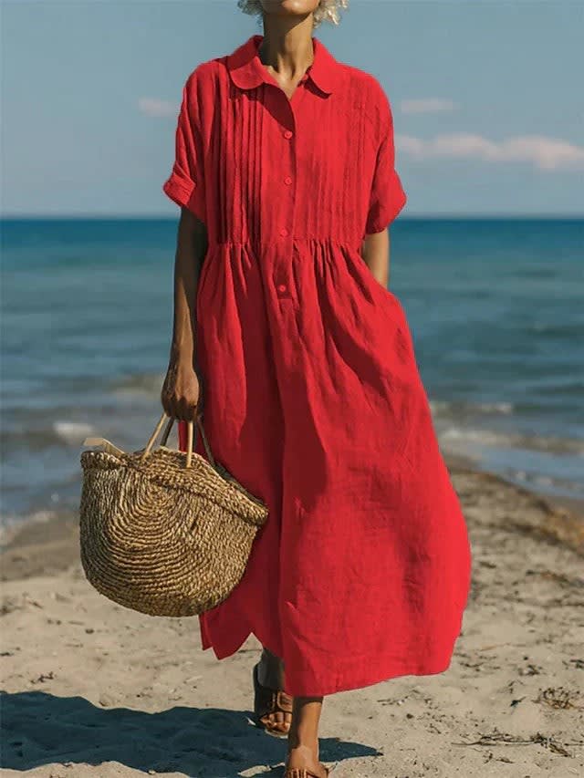 Belisa Cotton Maxi Shirt Dress_6