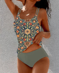 Rowena Hartley Boho Printed Tankini Swimsuit