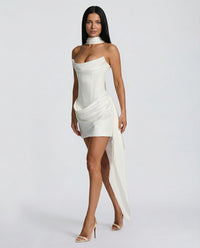 Drusilla Satin Corset Party Mini Dress