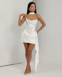 Drusilla Satin Corset Party Mini Dress