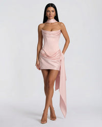 Drusilla Satin Corset Party Mini Dress