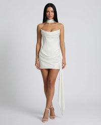 Drusilla Satin Corset Party Mini Dress