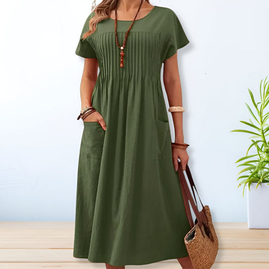 Sydney Relaxed Fit Day Dress Breathable Tummy Cover Maxi
