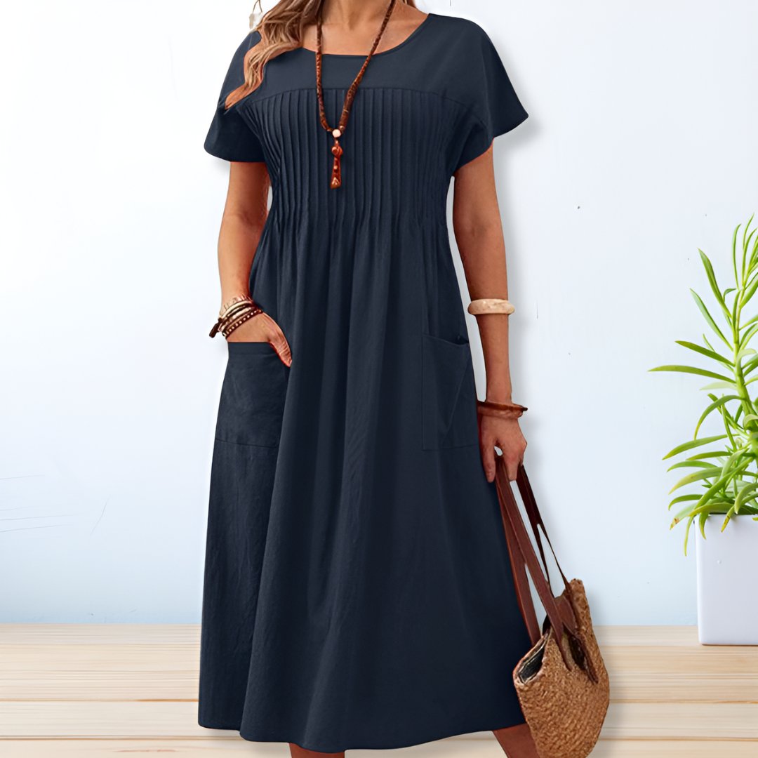 Sydney Relaxed Fit Day Dress Breathable Tummy Cover Maxi