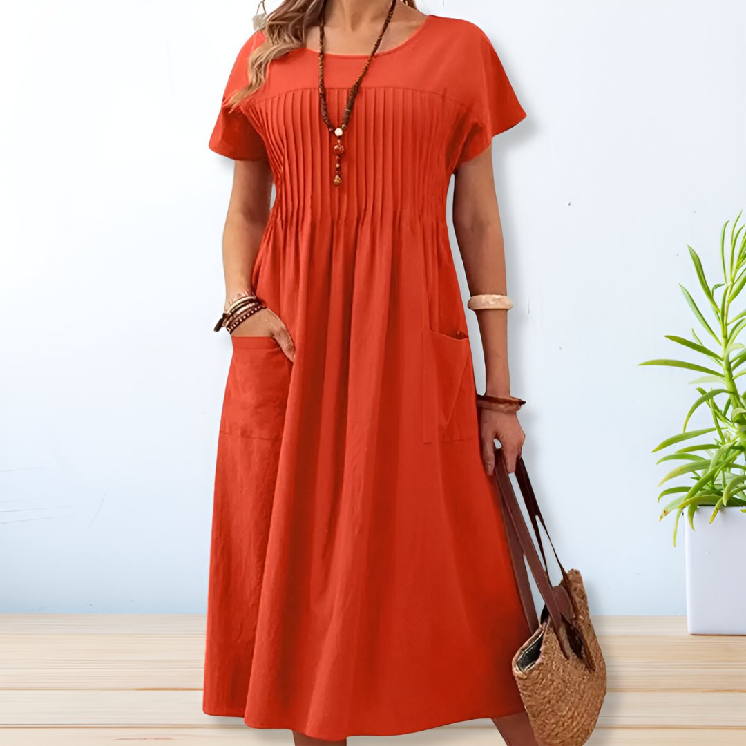 Sydney Relaxed Fit Day Dress Breathable Tummy Cover Maxi