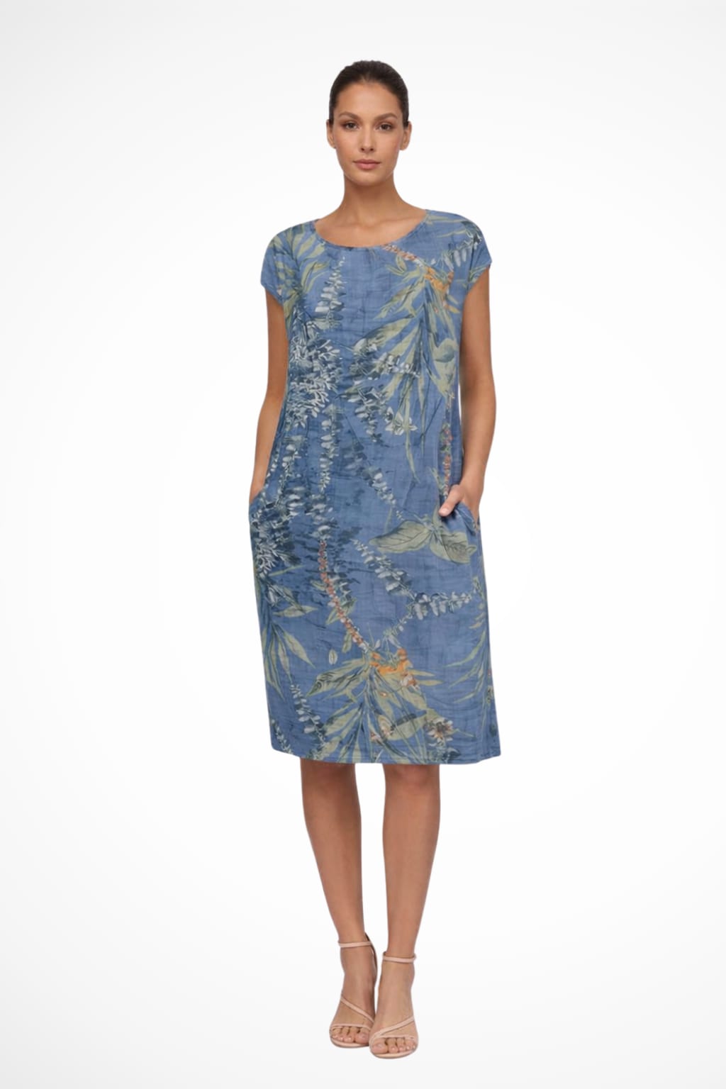 Felicia Floral Linen Blend Midi Dress_4