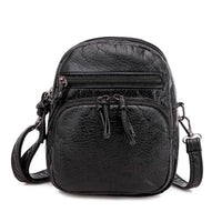 Bess Leather Zip Pocket Crossbody Bag