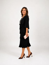 Chandra Tiered Ruffle Midi Dress