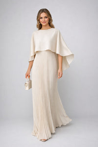 Beverley Pleated Chiffon Maxi Dress